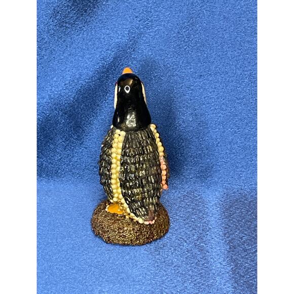 Small Pottery and Uruguay Seed Penguin Figurine - Picture 4 of 7